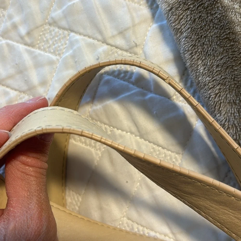 Beis Tan Leather Diaper Bag